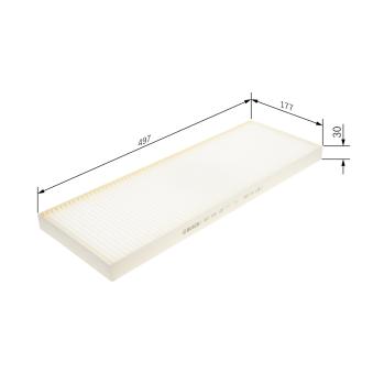 Filtre, air de l'habitacle BOSCH 1 987 435 125