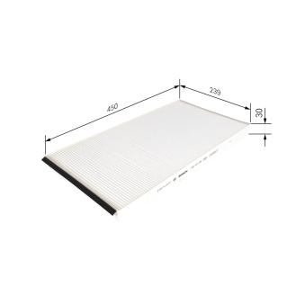 Filtre, air de l'habitacle BOSCH 1 987 431 204