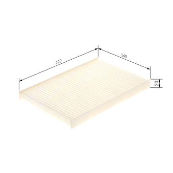 Filtre, air de l'habitacle BOSCH 1 987 431 211