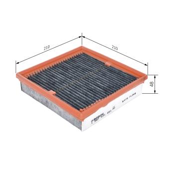 Filtre, air de l'habitacle BOSCH 1 987 431 451