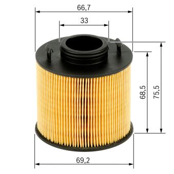 Filtre d'urée BOSCH F 00B H40 096