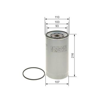 Filtre à carburant BOSCH F 026 402 747