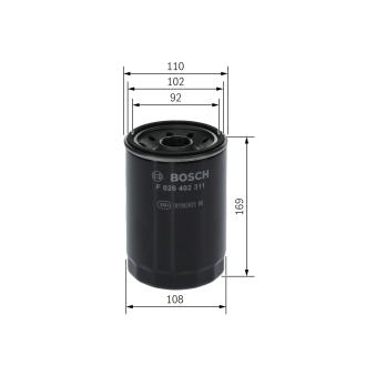 Filtre à carburant BOSCH F 026 402 311