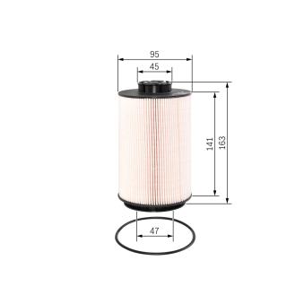 Filtre à carburant BOSCH F 026 402 070