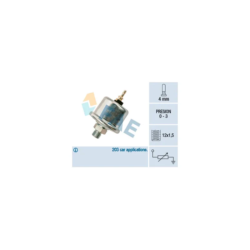 Capteur, pression d'huile FAE 14730