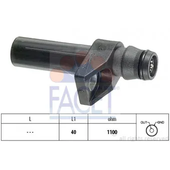 Capteur d'angle, vilebrequin FACET