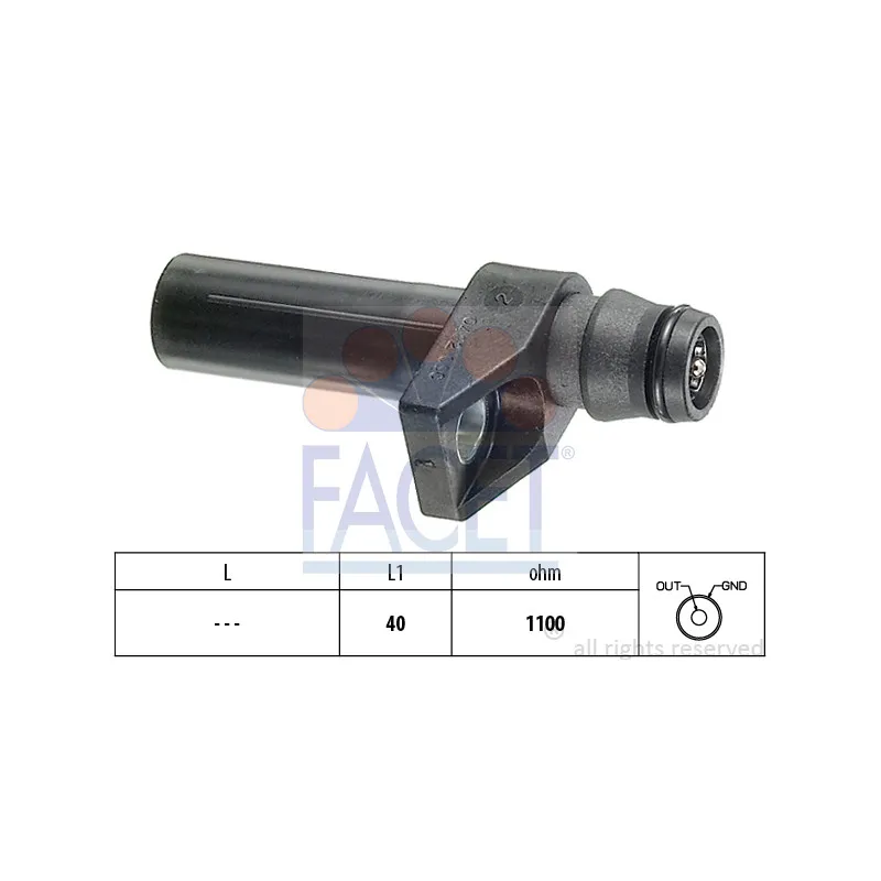 Capteur d'angle, vilebrequin FACET 9.0482