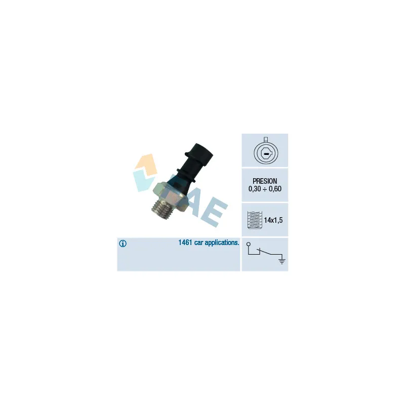 Indicateur de pression d'huile FAE 12430