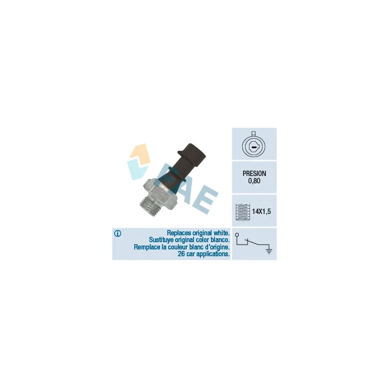 Indicateur de pression d'huile FAE 12570