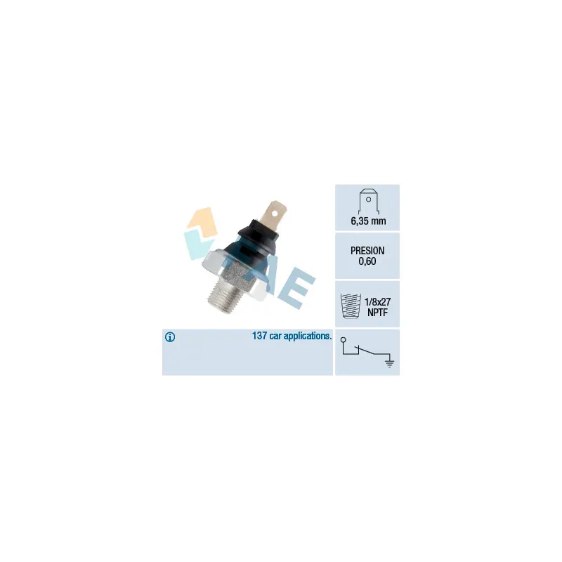 Indicateur de pression d'huile FAE 11420