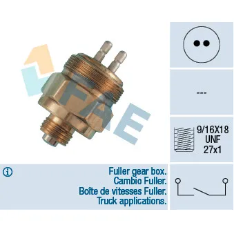 Contacteur, feu de recul FAE