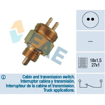 Contacteur, feu de recul FAE