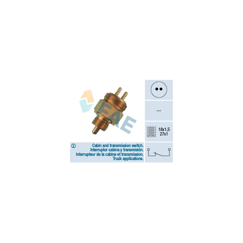 Contacteur, feu de recul FAE 41120