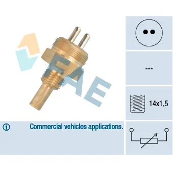 Sonde de température, liquide de refroidissement FAE