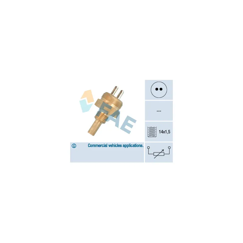 Sonde de température, liquide de refroidissement FAE 32720