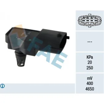 Capteur, pression du tuyau d'admission FAE