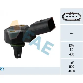 Capteur, pression du tuyau d'admission FAE