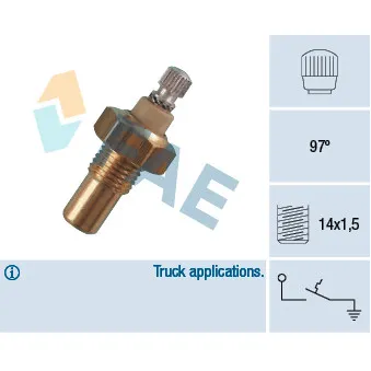 Contact thermique, voyant avertisseur de l'agent réfrigérant FAE