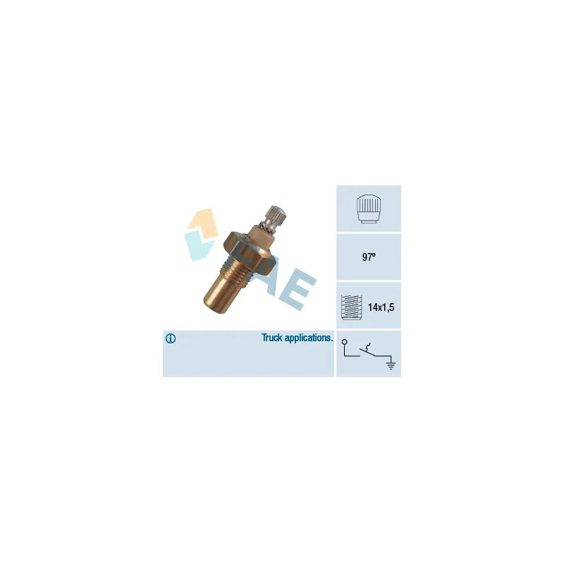 Contact thermique, voyant avertisseur de l'agent réfrigérant FAE 35030