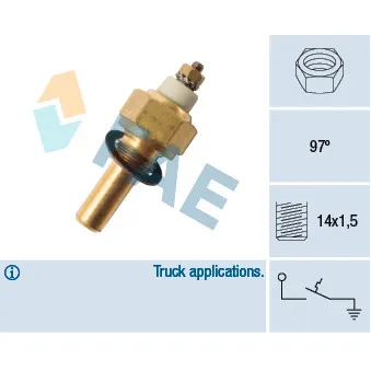 Contact thermique, voyant avertisseur de l'agent réfrigérant FAE