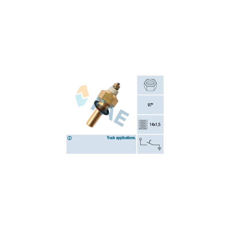 Contact thermique, voyant avertisseur de l'agent réfrigérant FAE 35400