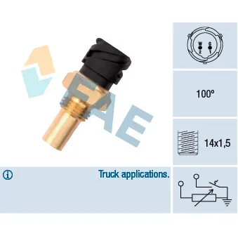 Sonde de température, liquide de refroidissement FAE
