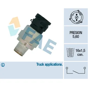 Indicateur de pression d'huile FAE