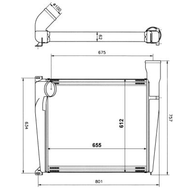Intercooler, échangeur NRF 309375 - Visuel 1