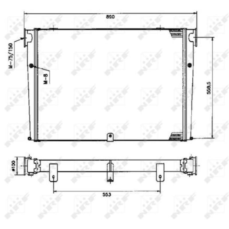 Intercooler, échangeur NRF 309345 - Visuel 1