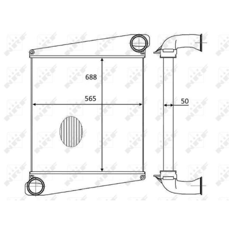 Intercooler, échangeur NRF 30557 - Visuel 1
