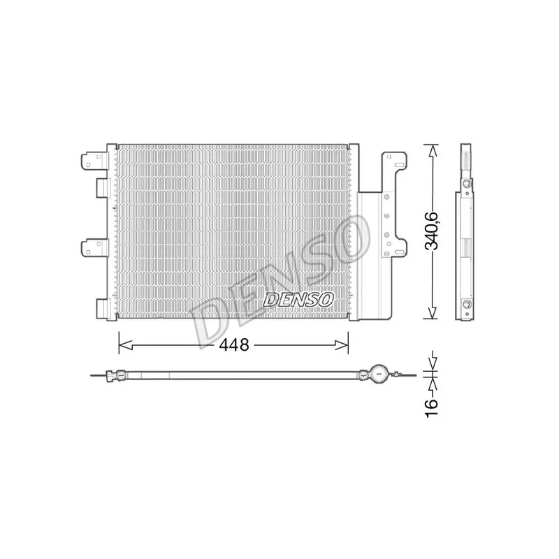 Condenseur, climatisation DENSO DCN12102