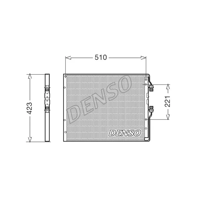 Condenseur, climatisation DENSO DCN12101