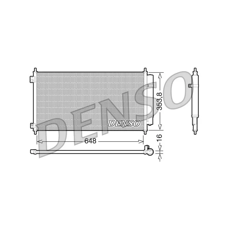 Condenseur, climatisation DENSO DCN40010