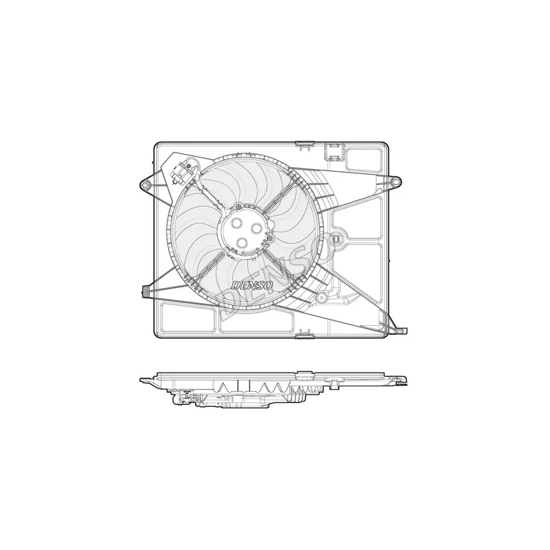 Ventilateur, refroidissement du moteur DENSO DER15005