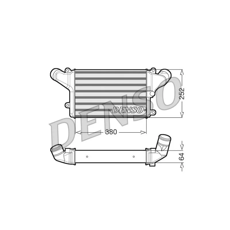 Intercooler, échangeur DENSO DIT45003