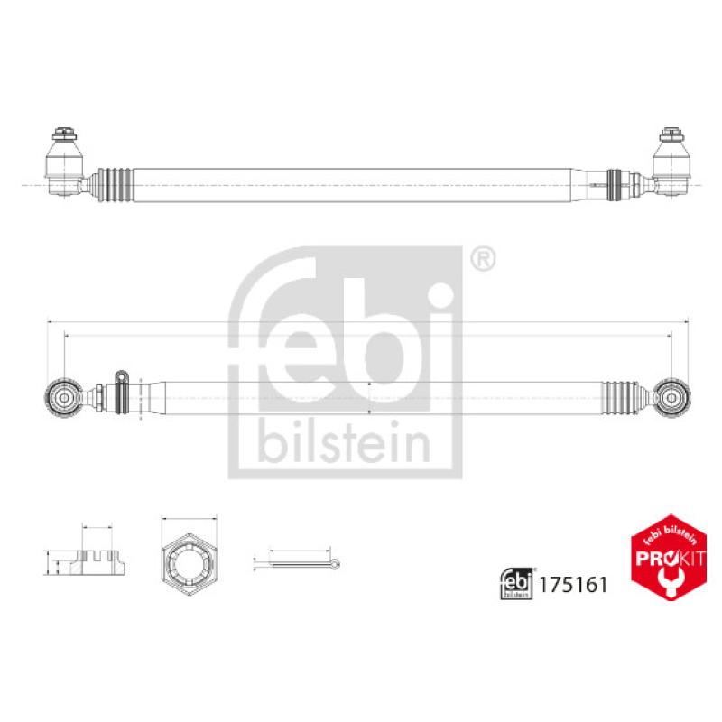 Barre de connexion FEBI BILSTEIN 175161 - Visuel 1