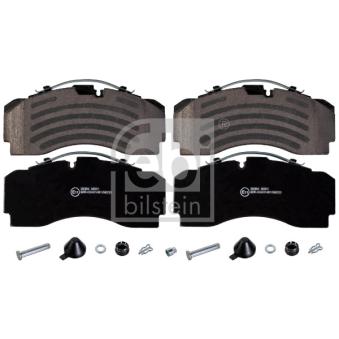 Jeu de 4 plaquettes de frein avant FEBI BILSTEIN 174312