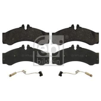 Jeu de 4 plaquettes de frein avant FEBI BILSTEIN 16811