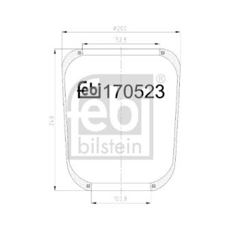 Ressort pneumatique, suspension pneumatique FEBI BILSTEIN