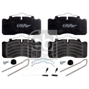 Jeu de 4 plaquettes de frein arrière FEBI BILSTEIN 171429