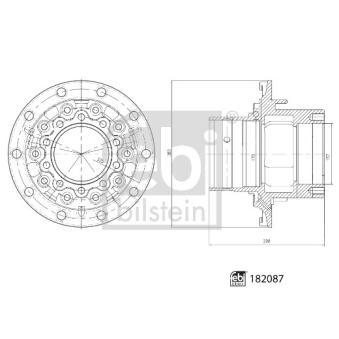 Moyeu de roue arrière FEBI BILSTEIN 182087