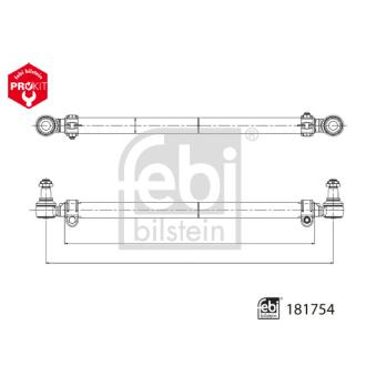 Barre de connexion FEBI BILSTEIN 181754