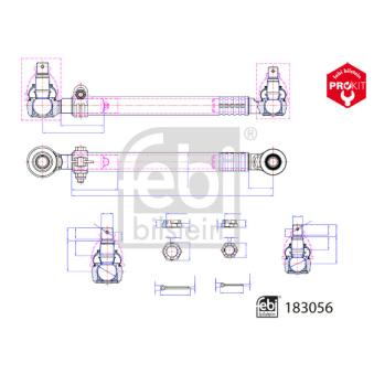Barre de direction FEBI BILSTEIN 183056