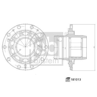 Moyeu de roue arrière FEBI BILSTEIN 181013