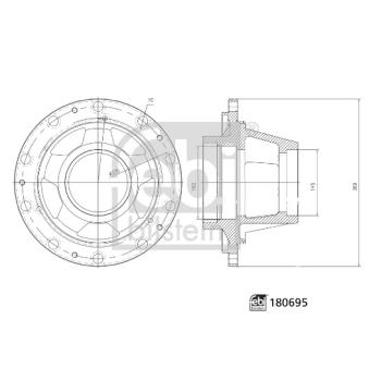 Moyeu de roue arrière FEBI BILSTEIN 180695