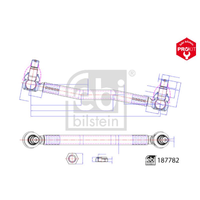 Barre de direction FEBI BILSTEIN 187782 - Visuel 2