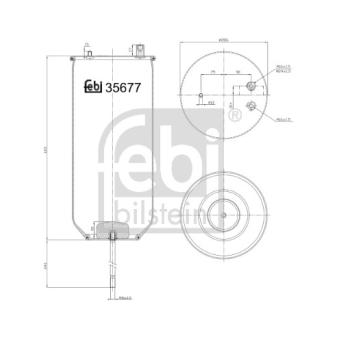 Soufflet à air, suspension pneumatique FEBI BILSTEIN 35677