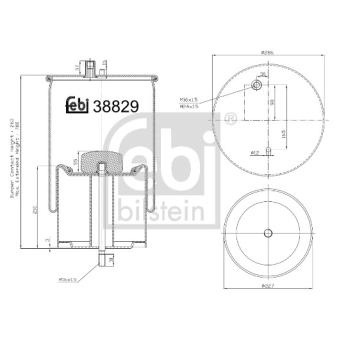 Soufflet à air, suspension pneumatique FEBI BILSTEIN 38829