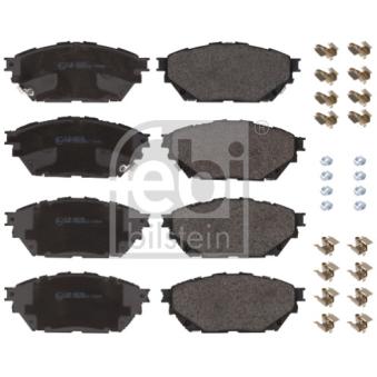 Jeu de 4 plaquettes de frein FEBI BILSTEIN 196126