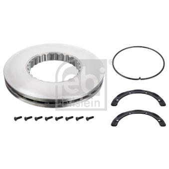 Jeu de 2 disques de frein arrière FEBI BILSTEIN 104671